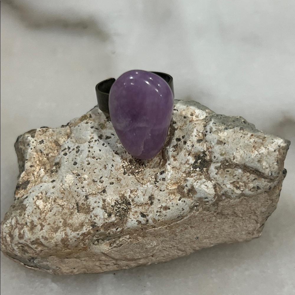 Purple Spirit Amethyst Stone Ring